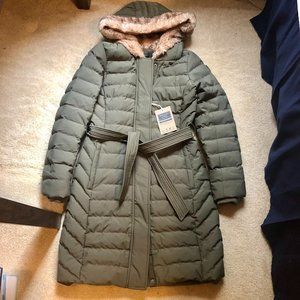 NWT Abercrombie Down Stretch Parka, Olive, size S